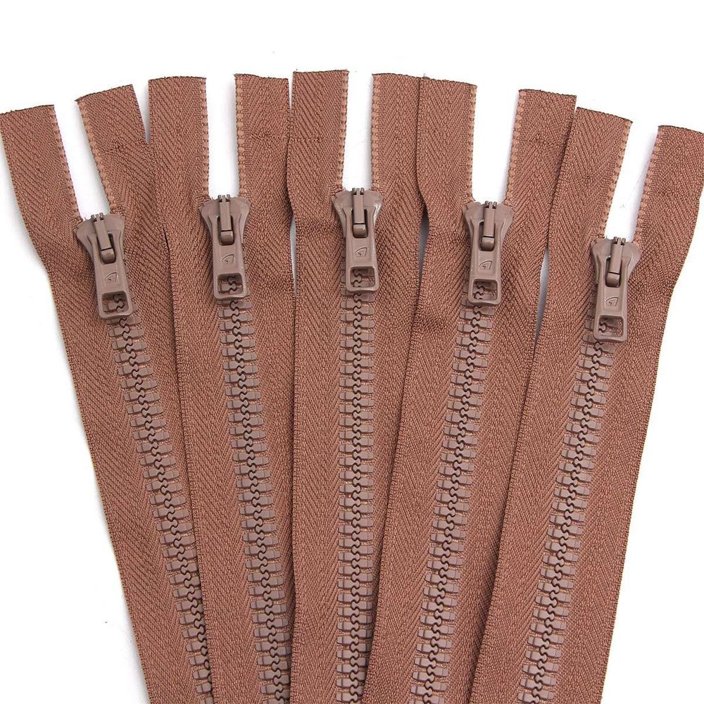 Молния трактор Arta Т6 (6 мм) 2 зам., разъем., 75 см, цв. 072 бежевый, уп.5 шт