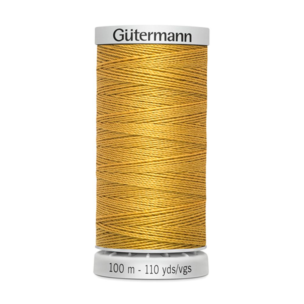 Нитки суперкрепкие Gutermann Extra Strong M782, 100м, 968 золотой, 1 катушка