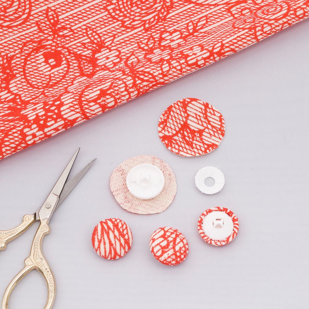 Пуговицы под обтяжку защелкивающиеся 36L = 23 мм на ножке, пластик, 3 шт, Pony, 81704