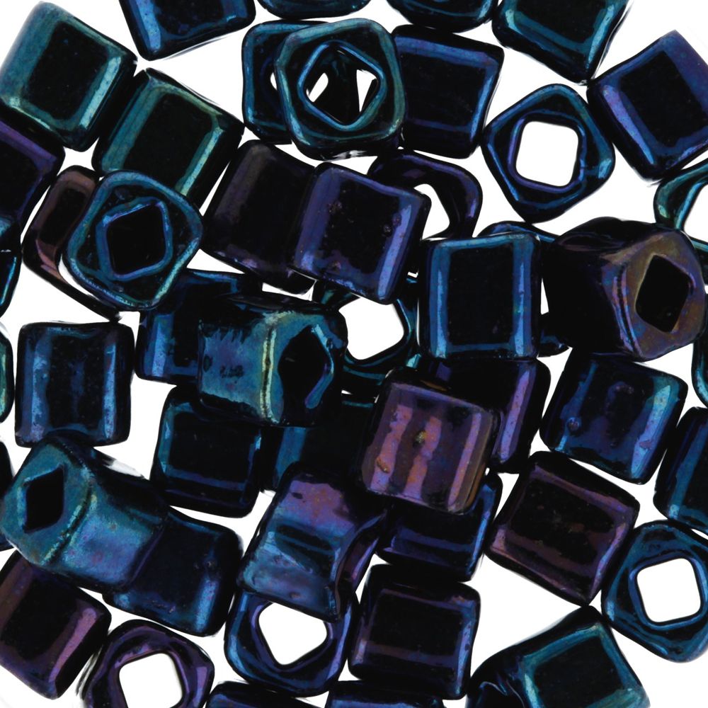 Бисер Toho Cube 2 (4 мм), 5х5 г, 0082 синий