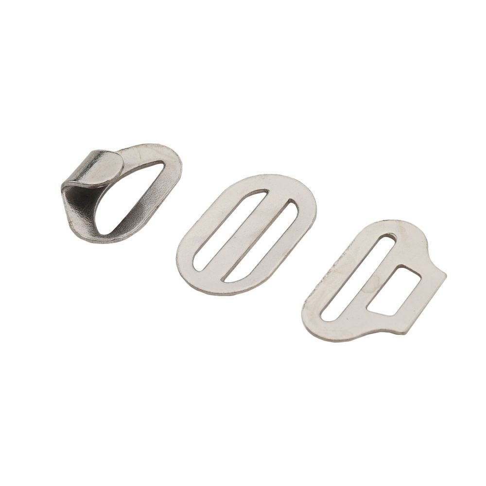 Крючки галстучные 11 мм, (3 части) ВОС, никель, 50 шт