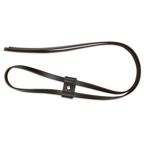 Утяжка для сумки (шнур - 8мм / 80см. держатель - 4,2см / 2,0см), дизайн №901, 100% кожа (82 темно-коричневый)