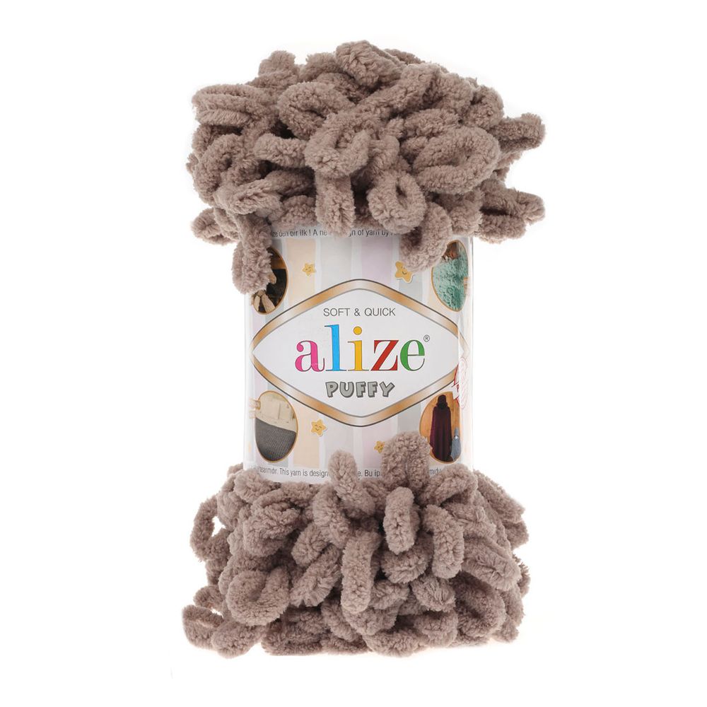 Пряжа Alize (Ализе) Puffy / уп.1 мот. по 100 г, 9м, 530 норка