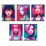 Тетрадь ученическая общая, A5+ 48 л. на скобе 65 г/м², белизна 100%, 10 шт, клетка в термоусадочной пленке, 000736 Зачарованная, Светоч 48ТЕТк-001