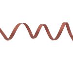 Лента репсовая (в рубчик) 6.0 мм, 074 коричневый, уп.18,28 м
