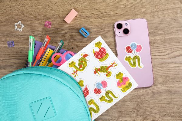 Алмазная (кристальная) мозаика Фрея ALVN-140, наклейки Змейки, 19.5х14 см