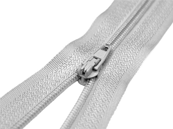 Молния спираль (витая) (цв.SBS) брючная Т3 (3 мм) 1 зам., н/раз., 20 см, автомат, S-165 светло-серый, уп.5000 шт