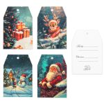 Набор бирок для подарков 6.5х9.5 см, 20 шт, 04, Stilerra GPST-04