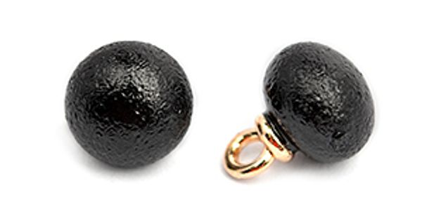 Пуговицы на ножке пластик A1008 цв.002 черный 14L-9мм, 40 шт