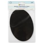 Термозаплатка Овал 14х10 см, ZAP, №04 джинс черный, Gamma ZAP