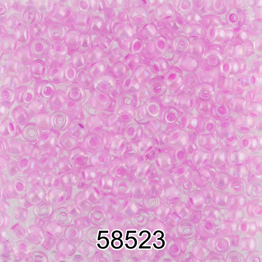 Бисер Preciosa круглый 10/0, 2.3 мм, 500 г, 58523 (Ф548) розовый