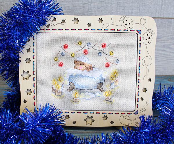 Набор для вышивания нитками МП Студия (Жар-птица), И пусть весь мир подождёт, 11х13 см