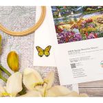 Набор для вышивания нитками LetiStitch L9939, Весеннее величие гор 45х34см