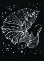 Набор для творчества Гравюра-блокнот Безбрежный океан, 14х20 см, Hobbius GHPB-07