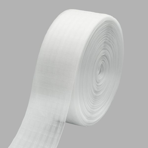 Лента (тесьма) шторная: сборка параллельная (1:2) 80 мм / 100 метров, 438064