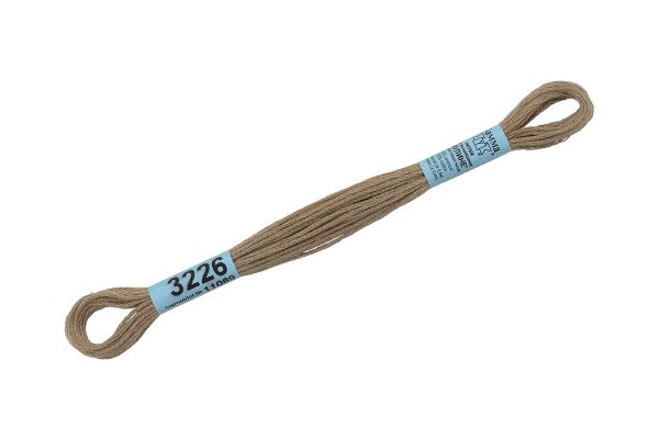 Мулине Gamma 100% хлопок, цв.3226 бежевый, 24 мотка по 8 метров