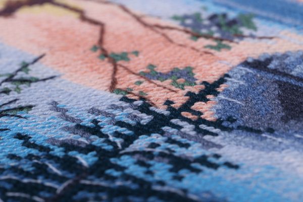 Набор для вышивания нитками Panna, На берегу Байкала, 16.5x16.5 см