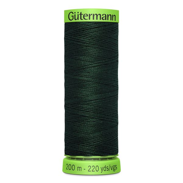 Нитки для тонких тканей Gutermann Extra Fine 150, 200м, 472 т.бутылочный, 5 катушек