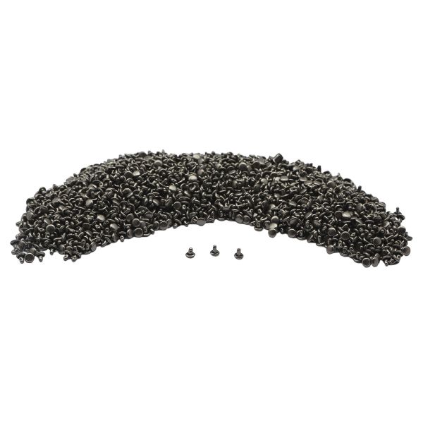 Хольнитены двухсторонние ⌀5 мм, h=5 мм, сталь, New Star №00, чер.никель, уп≈5000 шт