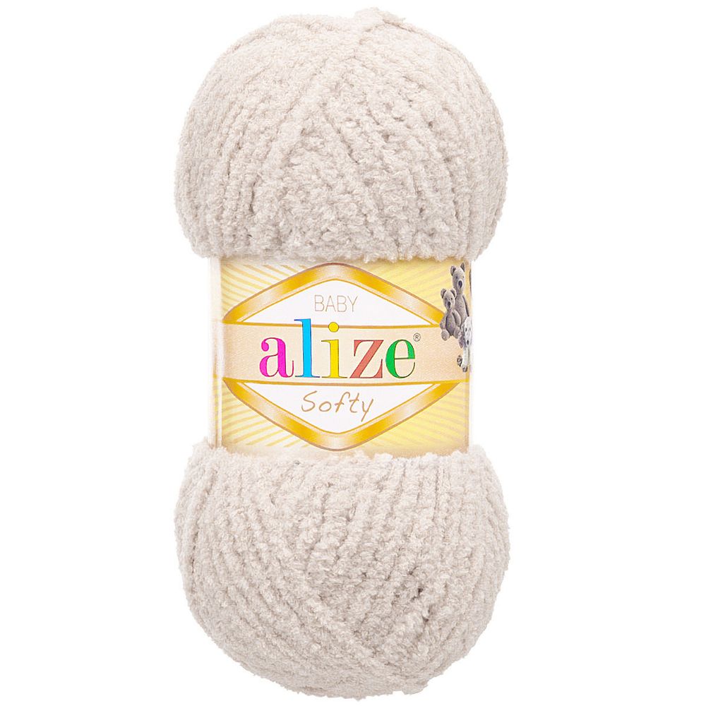 Пряжа Alize (Ализе) Softy / уп.5 мот. по 50 г, 115м, 599 ванильный