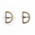 Пряжка 20мм. латунь, 10 шт /TOS/