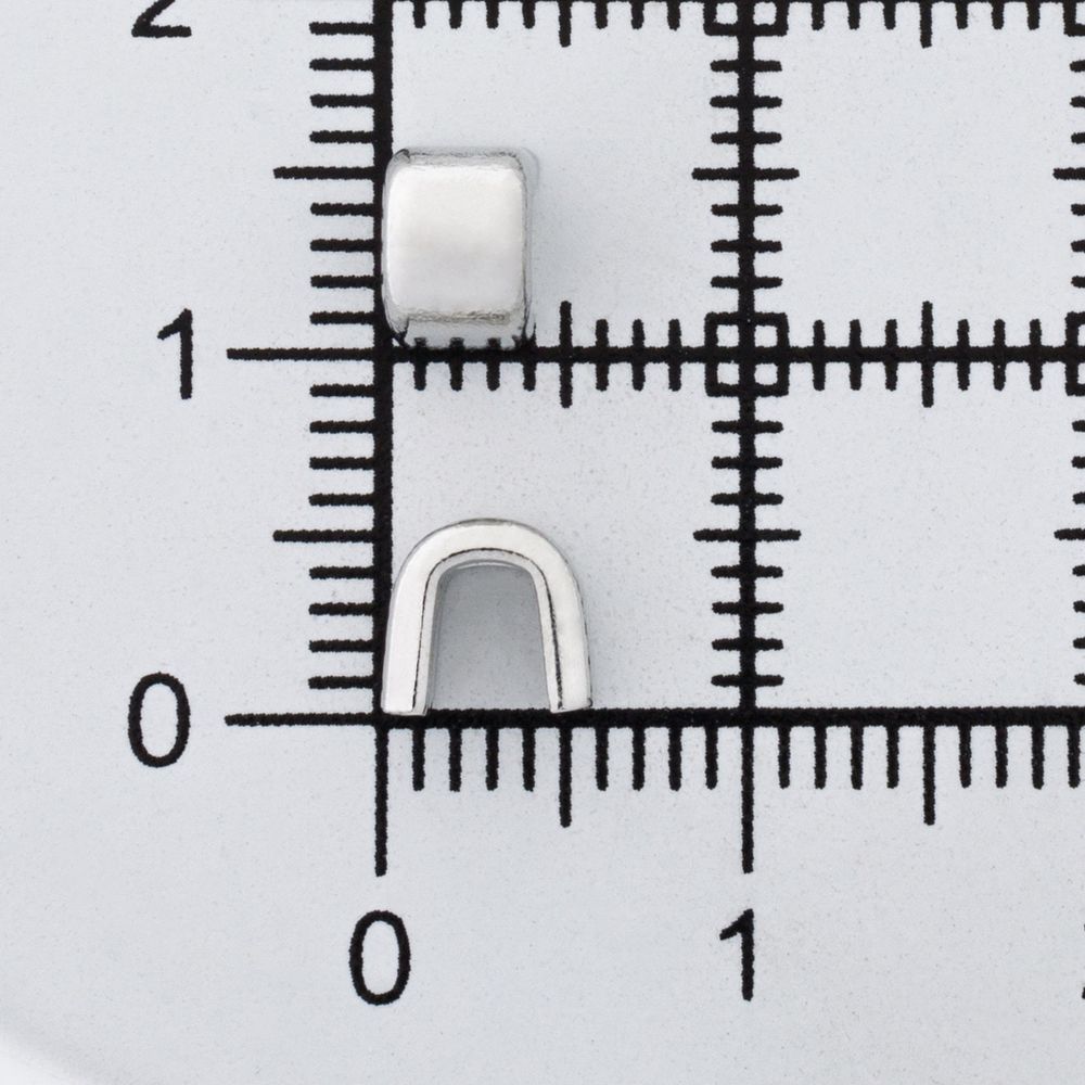 Ограничитель верхний для металлической молнии Т8 (никель), 0298-0360, 100 шт