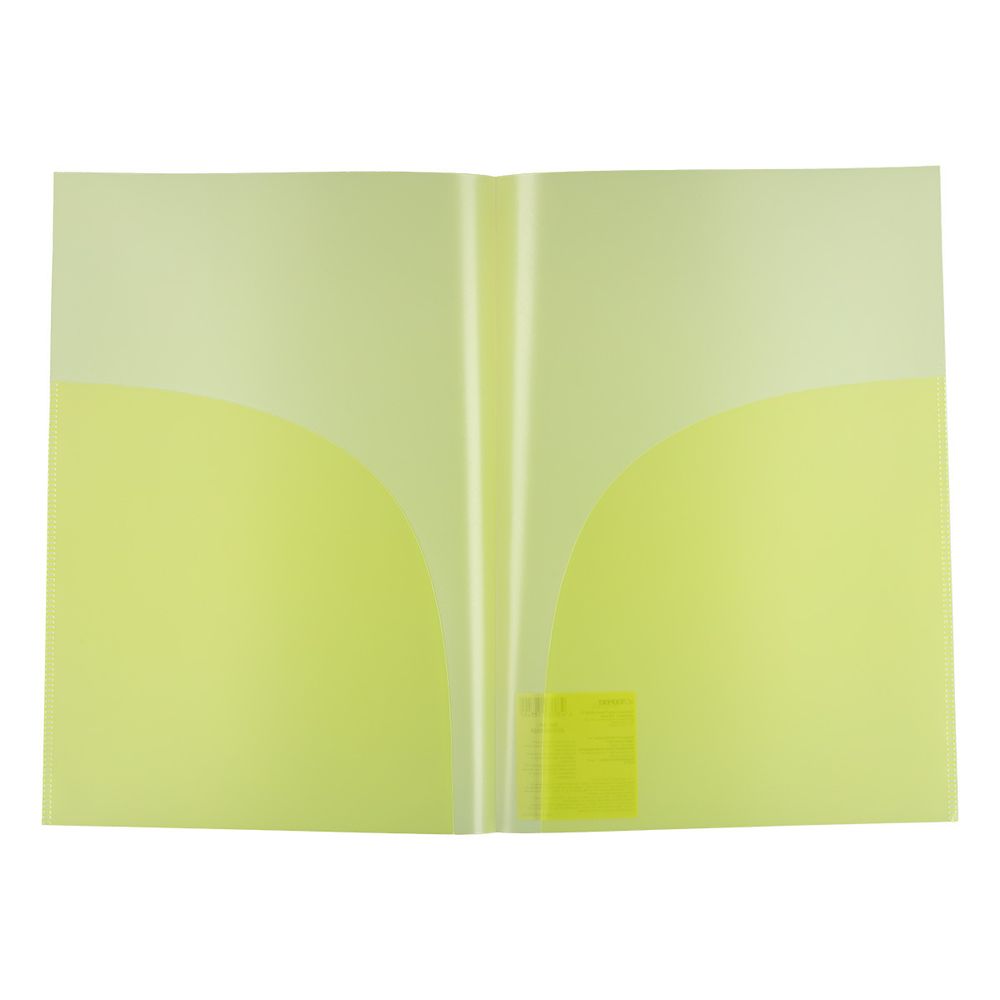 Папка-уголок (2 кармана) A4 180 мкм волокно, 20 шт, желтый EC210030029, Expert Complete