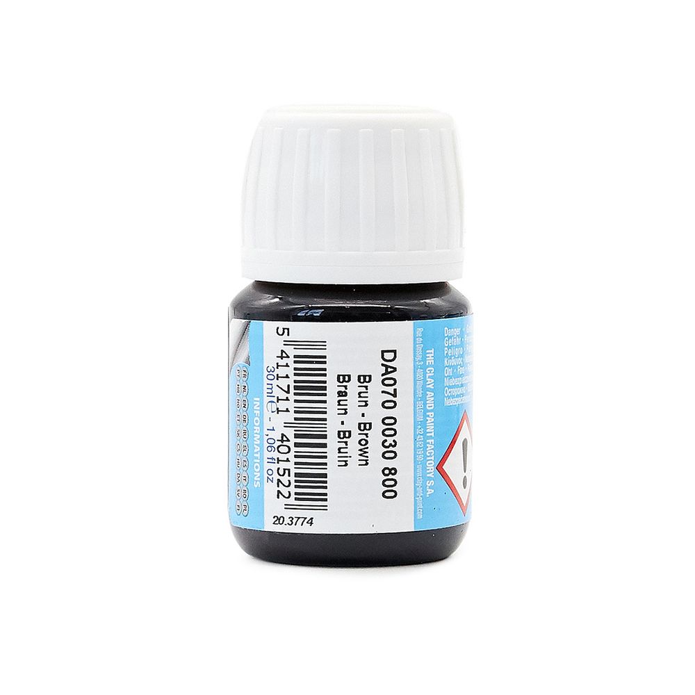 Краска акриловая для стекла Glass, 30 мл, Darwi, 800 коричневый