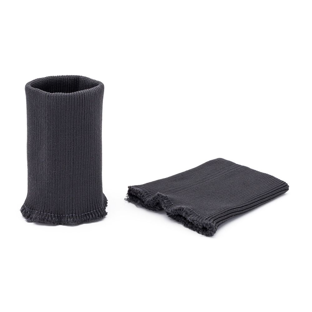 Манжеты трикотажные 8.0х9.5 см, 1 пара, средней плотности 14 кл, 1х1, средней плотности, 8125 т.серый