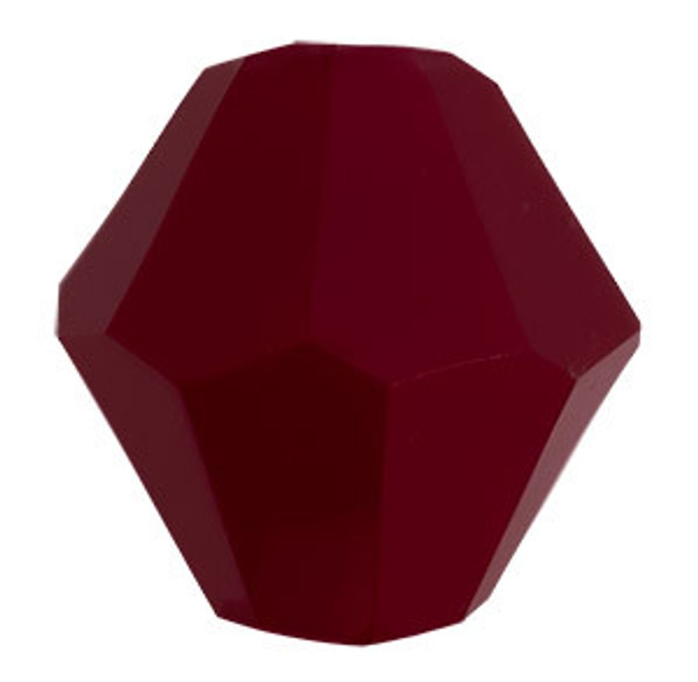 Бусины стекло 6х6 мм, нить 22 шт, №41 бордовый, Zlatka GBA-02