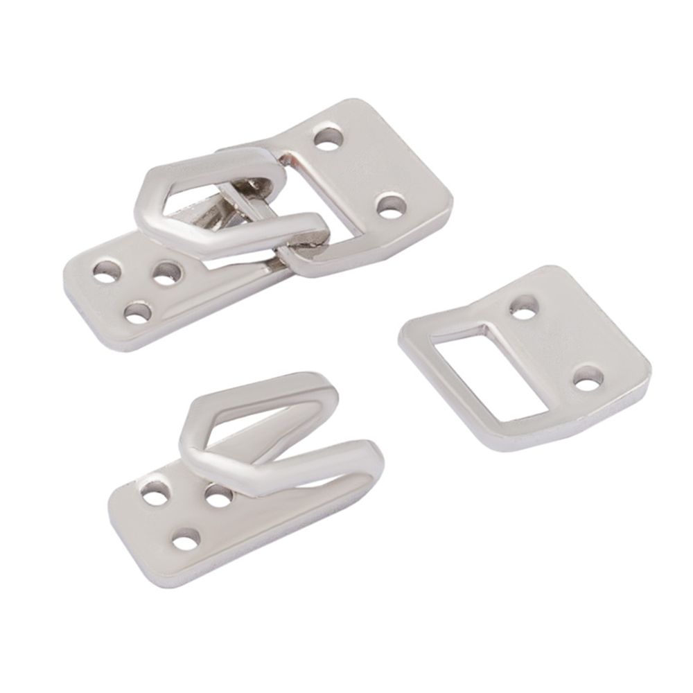 Крючки пришивные декоративные 15х7 мм, nickel, 10 шт