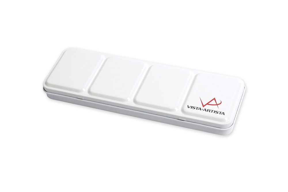 Пенал для акварели на 24 кюветы WMB-24, 02 - белый/white, Vista-Artista