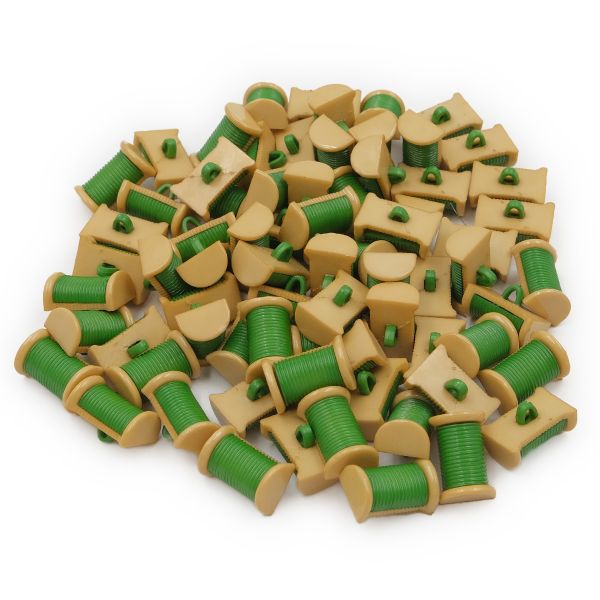 Пуговицы детские Катушка, 21 мм (267/235) 48258, 72 шт