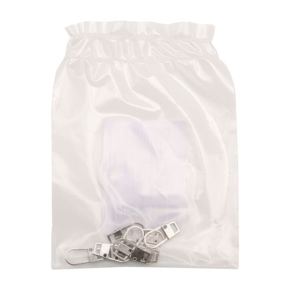 Пуллер-карабин для молнии 9х19 мм металл, цв. никель, 10 шт, (6580-0252)