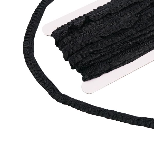 Резинка бельевая (ажурная) 10.0 мм / 13.72 метра, черный, 3AR3590