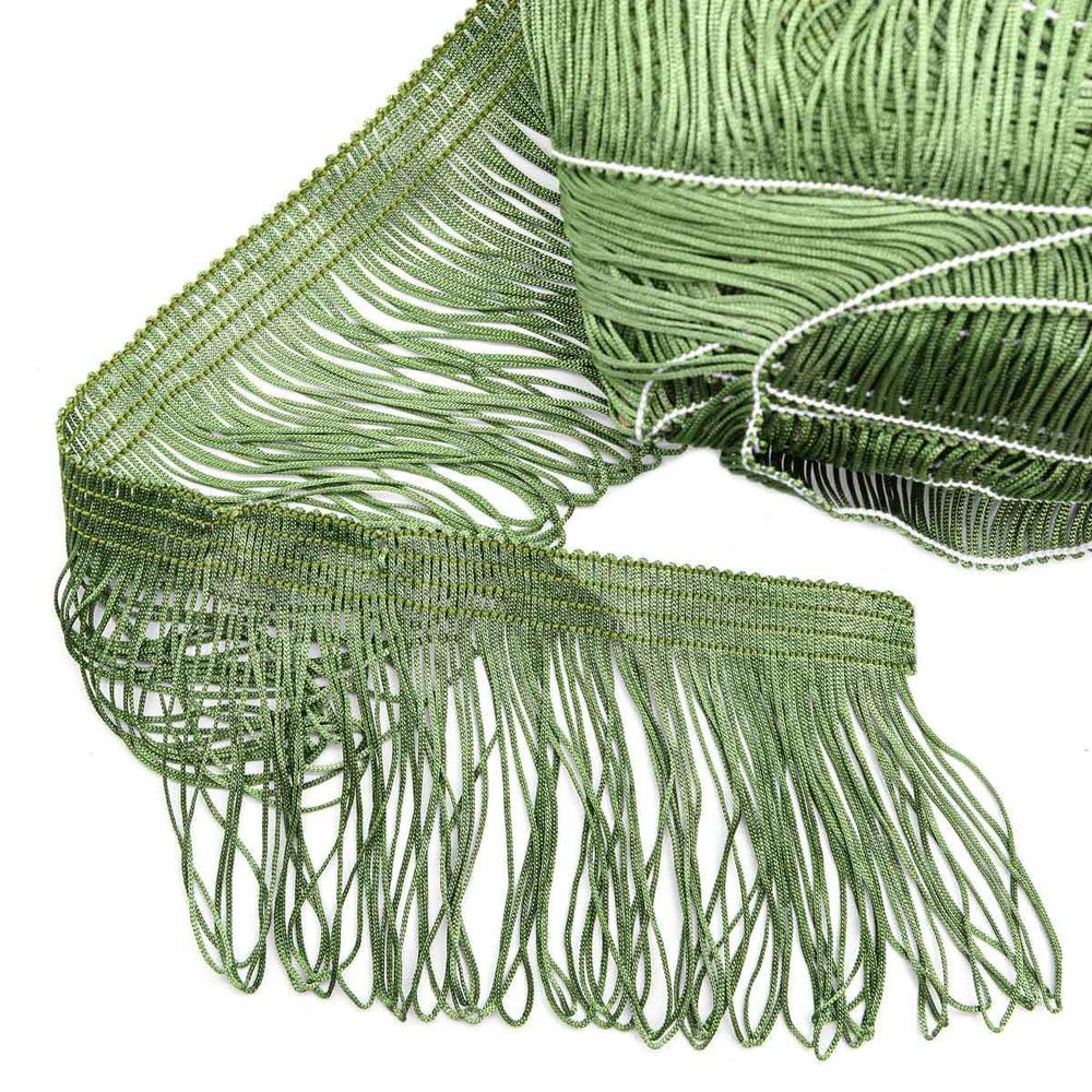 Бахрома отделочная 90.0 мм / 25 метров, 172 фисташковый