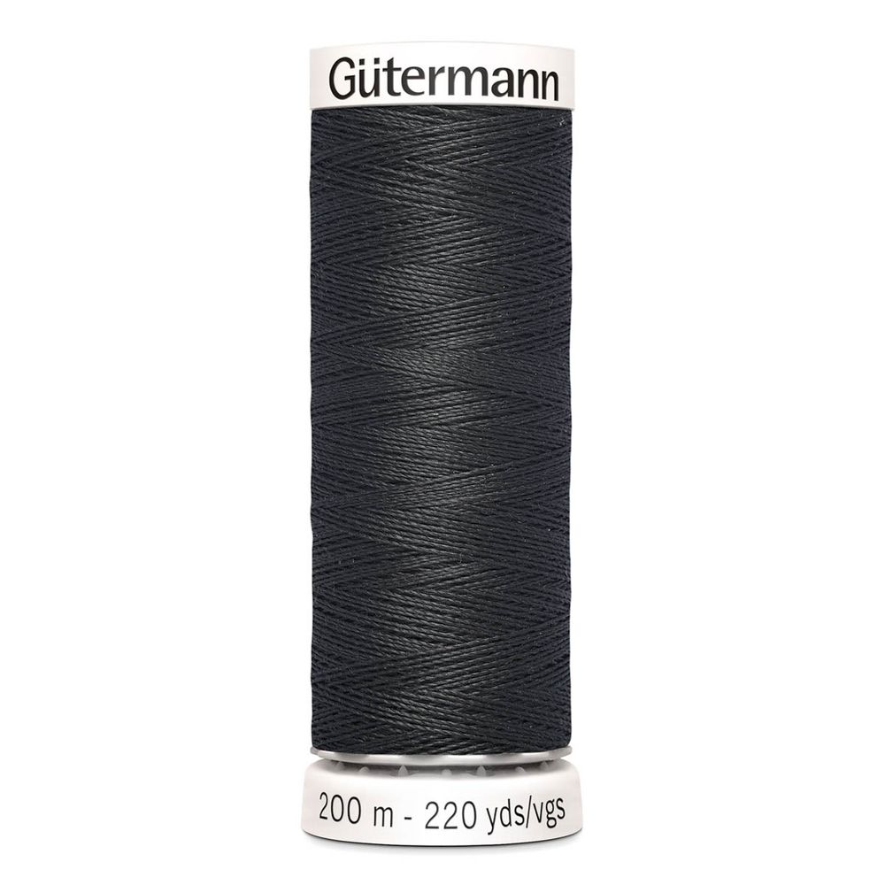 Нитки универсальные Gutermann Sew-all, 200м, 190 черно-серый
