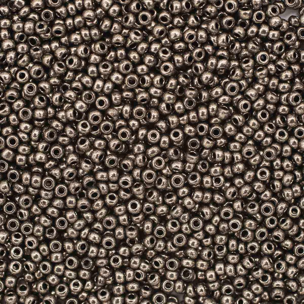 Бисер Preciosa solgel металлик 10/0 (2.3 мм), круг.отв., 500гр, 331-19001-10/0-18549