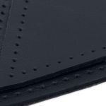 Заплатки пришивные из кожи, треугольник равнобедр., стор. 8см, с перфорацией, 2 шт, 100% кожа, 05 темно-синий, 9903