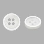 Пуговицы 4 прокола 18L (11мм), пластик (Wht-01 белый), CB_M-57, 72 шт
