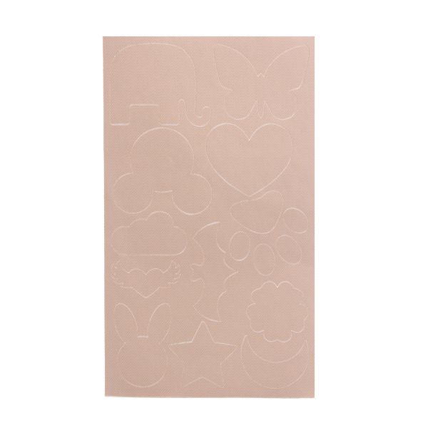 Набор заплаток самоклеящихся фигурных, ткань, 145x245мм (бежевый (beige)), AC05