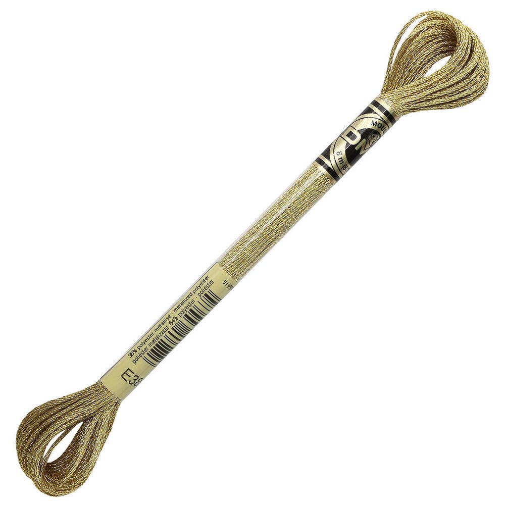 Мулине DMC 317, 8 м, мет. (E3821), 6 мотков по 8 метров