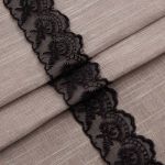 Кружево капроновое 45 мм / 6.8 м (±4 см) 0574-2020, черный