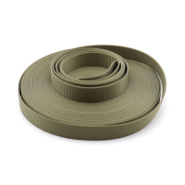 Стропа (ременная лента) 30 мм / 25 метров, толщ. 3.0 мм, [76 г/пог.м], 100% нейлон, хаки