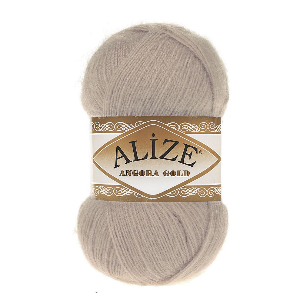 Пряжа Alize (Ализе) Angora Gold / уп.5 мот. по 100 г, 550м, 506 молочно - бежевый