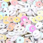 Пайетки плоские 3 мм, упак. 10 гр, Астра, 319 св.-розовый Перламутр, уп.10 шт