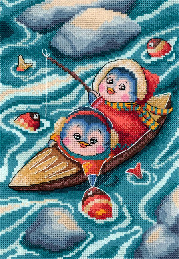 Набор для вышивания МП Студия НВ-799 На рыбалке, 20х14 см