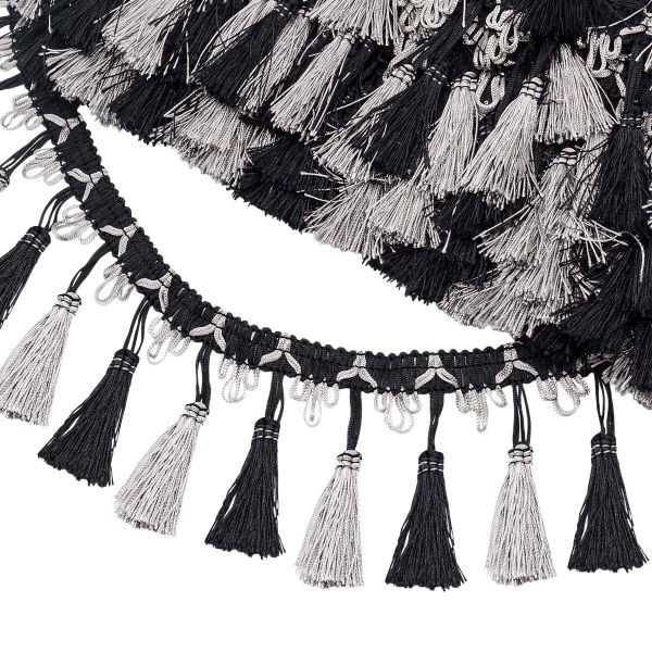 Бахрома отделочная 115.0 мм / 10 метров, с кистями, (115-230), 878