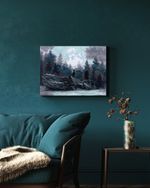 Алмазная (кристальная) мозаика Фрея, на подрамнике Загадочный лес, 40х30 см