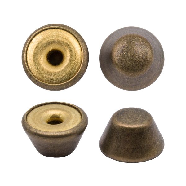 Хольнитены джинсовые ⌀11 мм, Конус цв.металл |БЕЗ ГВОЗДЯ|, латунь BIG, 50 шт, 53485